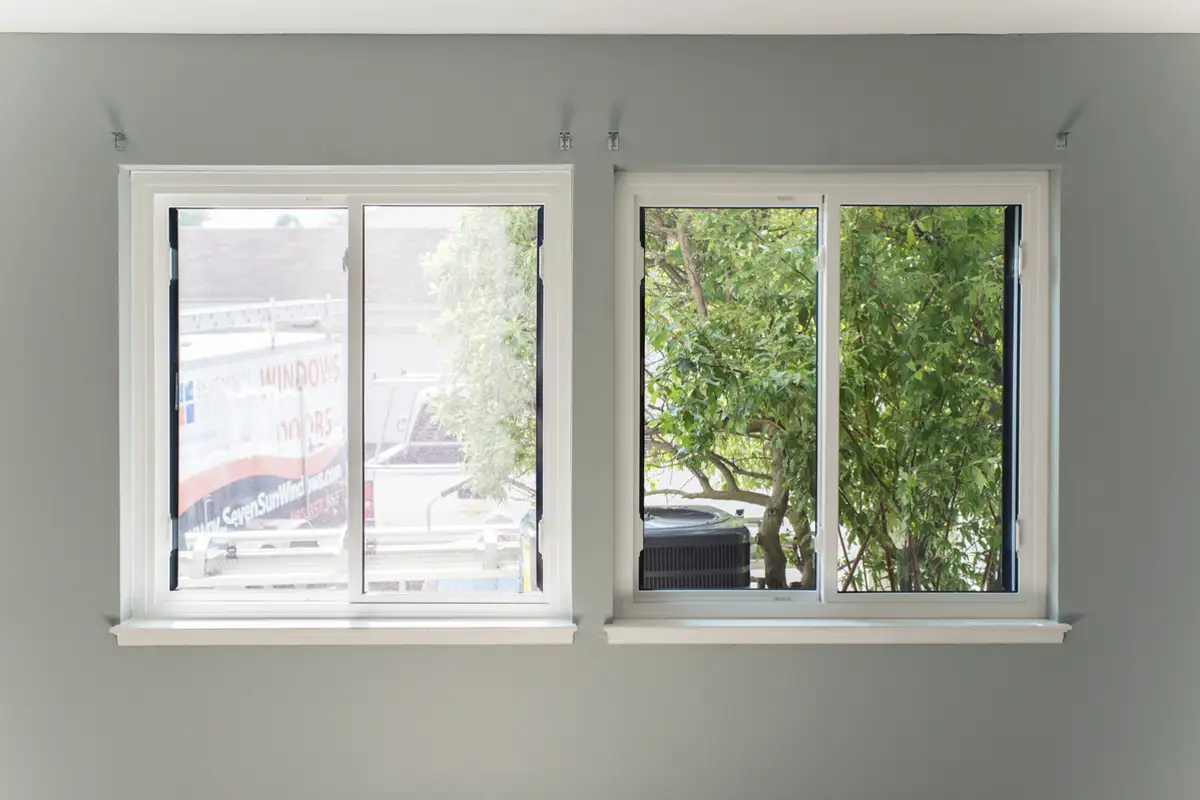 OKNA Enviro Star 800 Sliding Side By Side White Bedroom Window CT - SEVEN SUN CONNECTICUT