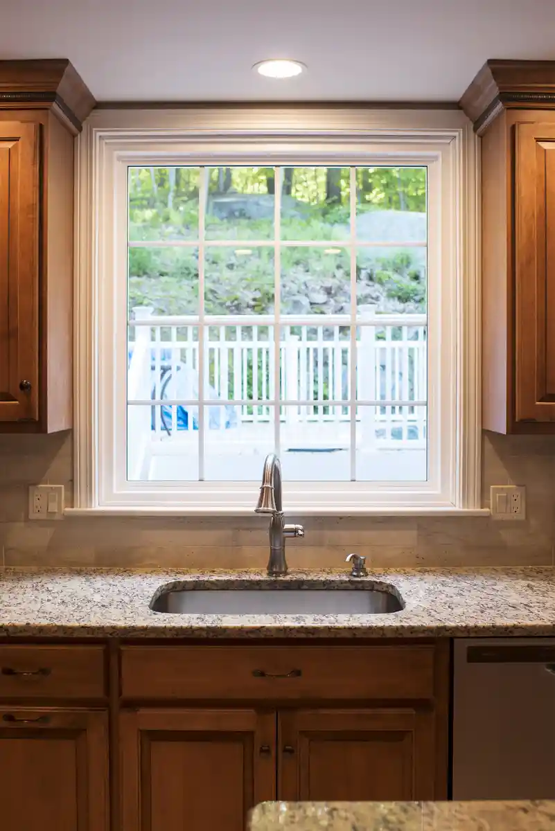 OKNA Picture Window Kitchen With Colonial Grids - SEVEN SUN CONNECTICUT