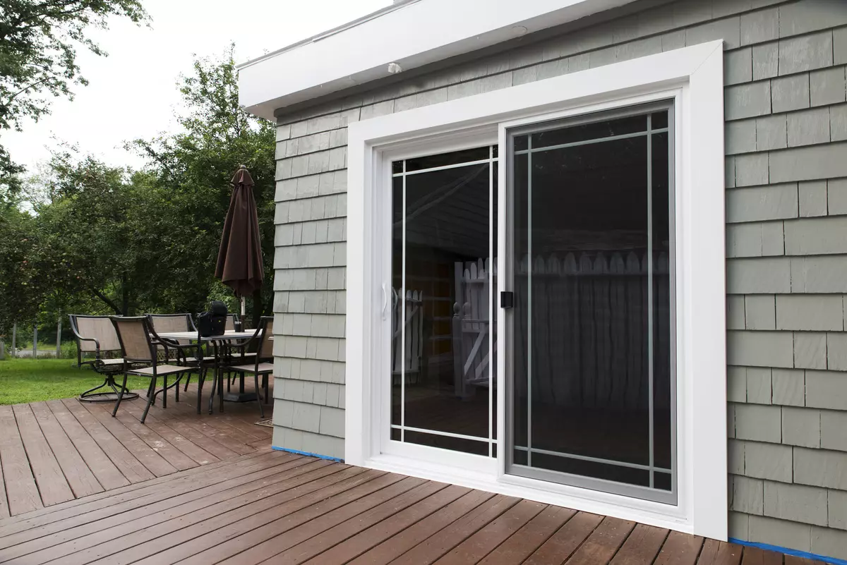 OKNA 6 FT Elegante Sliding Patio Door With Single Prairie Grids - SEVEN SUN CONNECTICUT