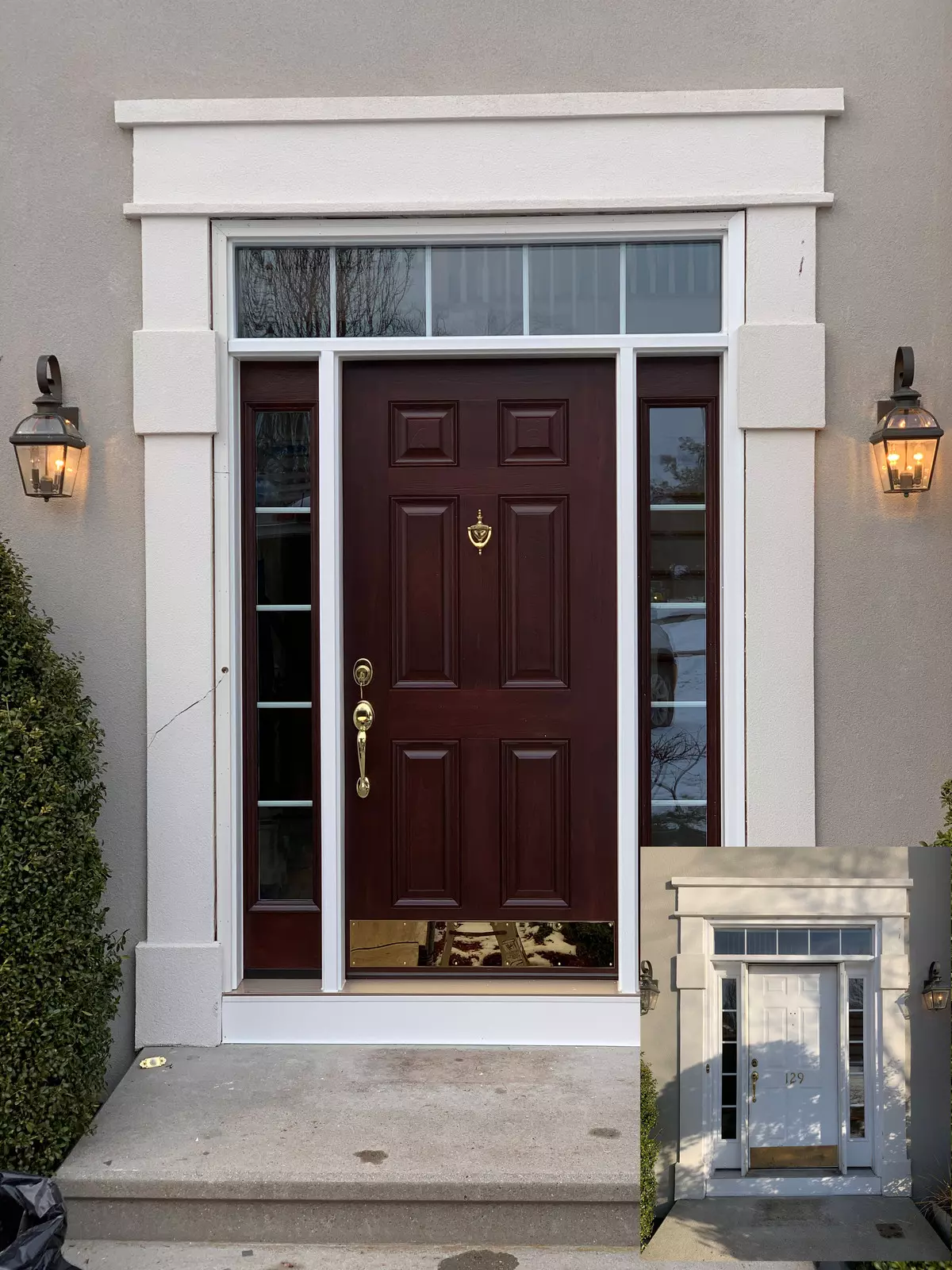 New ProVia Heritage Woodgrain Textured Fiberglass Door -EVEN SUN CT