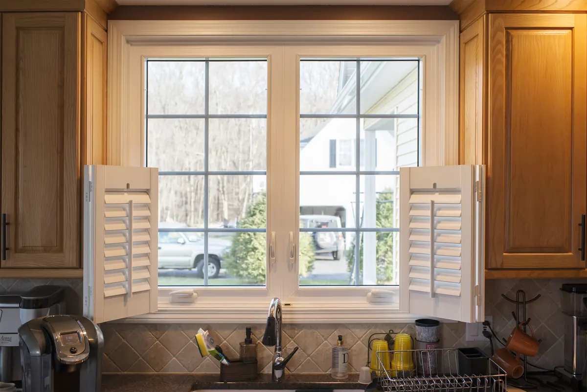 OKNA Kitchen Over The Sink Double-Casement Window With Full Colonial Grids - SEVEN SUN CT