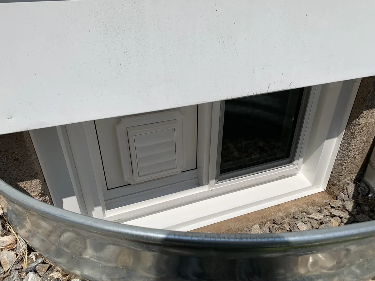 OKNA Basement Hopper Window With Dry Vent - SEVEN SUN Connecticut