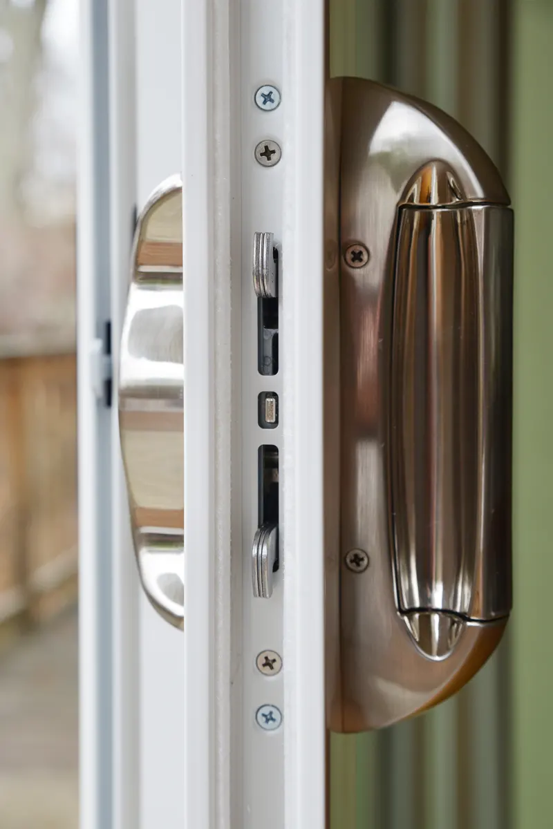 OKNA Intuition Lock Hardware In Brushed Nickel Finish - SEVEN SUN Connecticut
