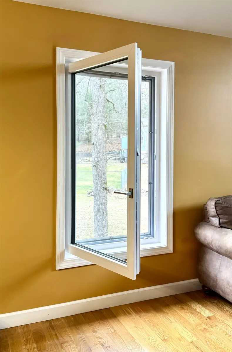 OKNOPLAST European Tilt and Turn Window White Color Graphite Hardware Seven Sun CT