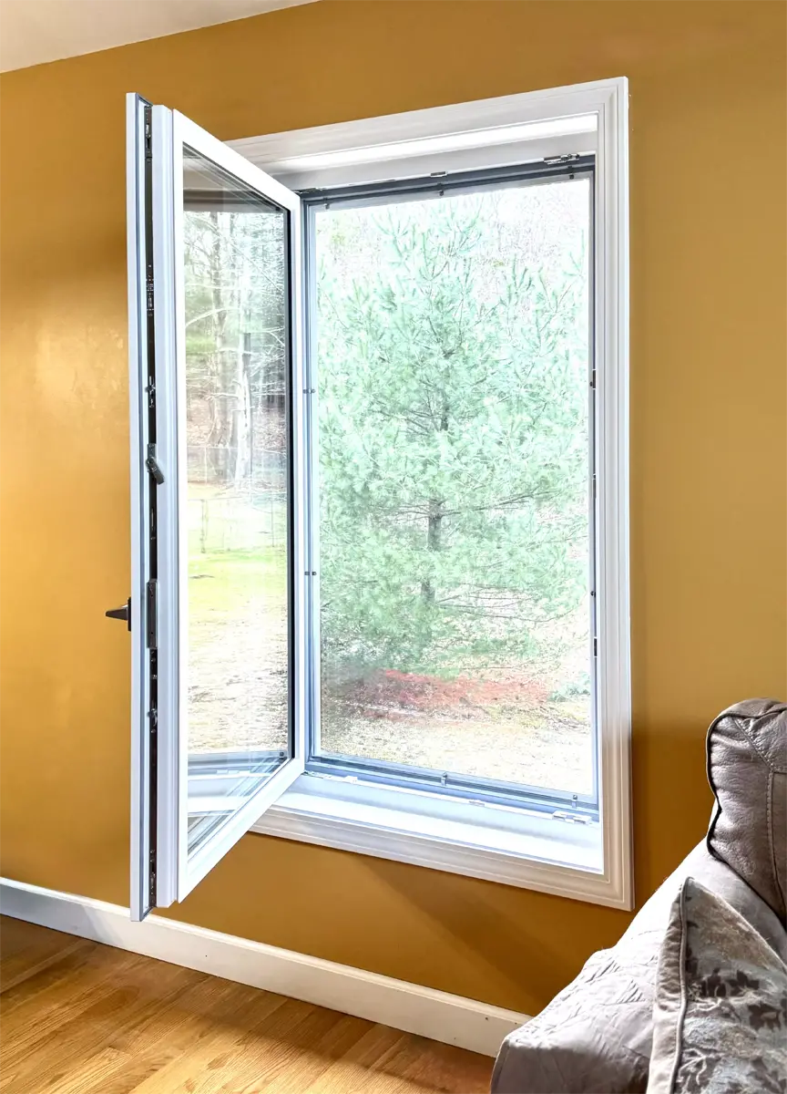 OKNOPLAST European Tilt and Turn Window White Color Graphite Hardware Seven Sun CT