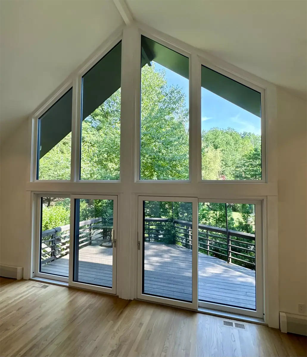 OKNOPLAST European Trapezoid Windows In Brillaint White Seven Sun CT