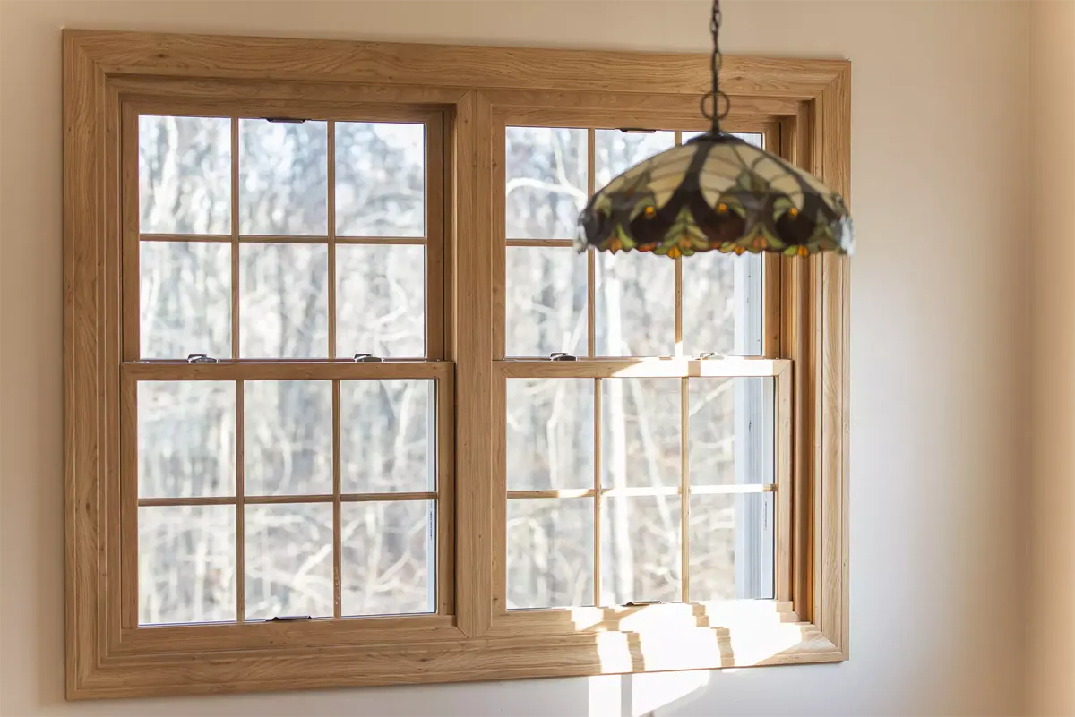 OKNA Enviro star 800DX Twin Double-hung window with ful colonial grids Seven Sun CT