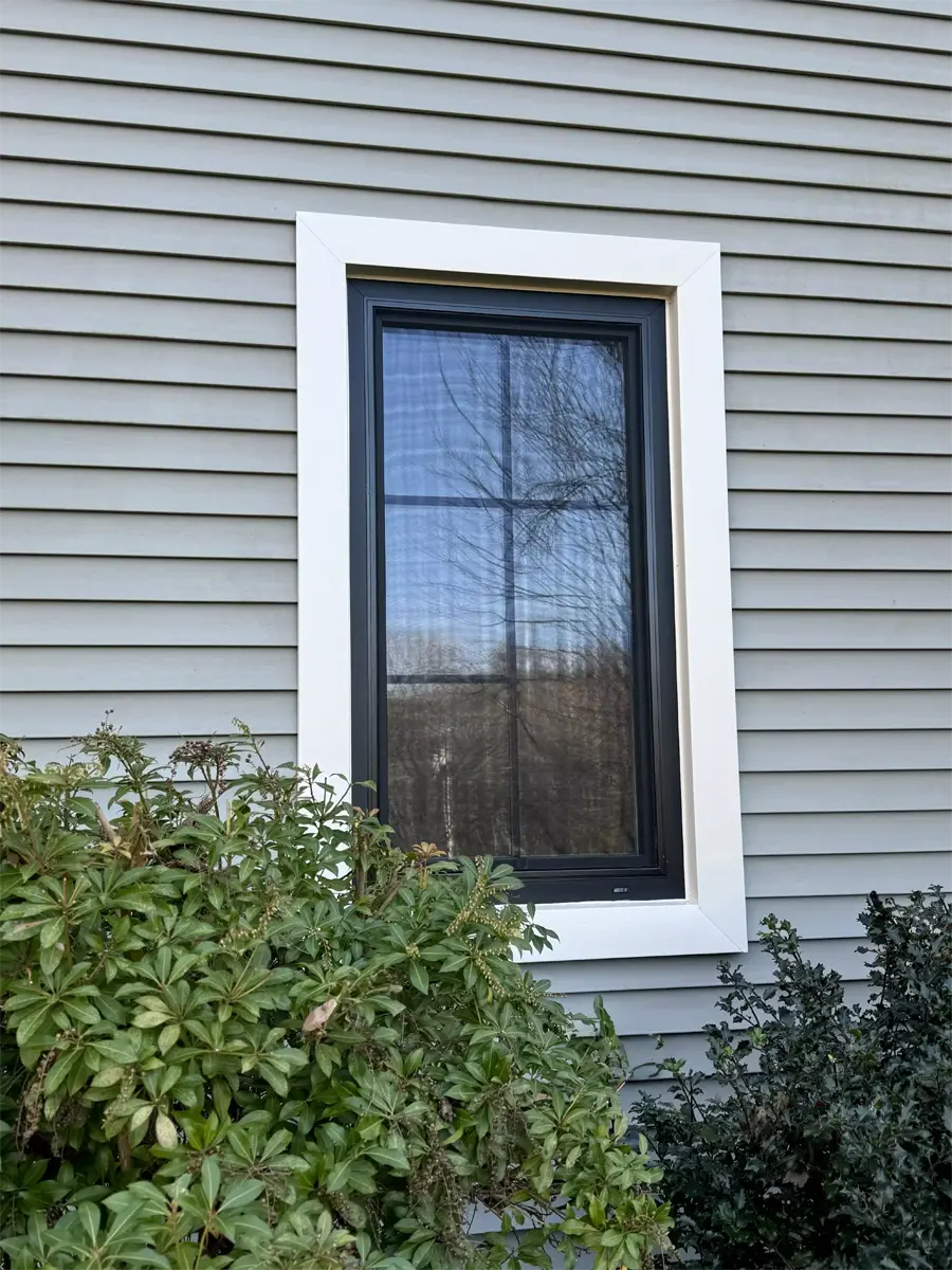 Tilt and turn window oknoplast pixel black jet craftsman grids Seven Sun CT