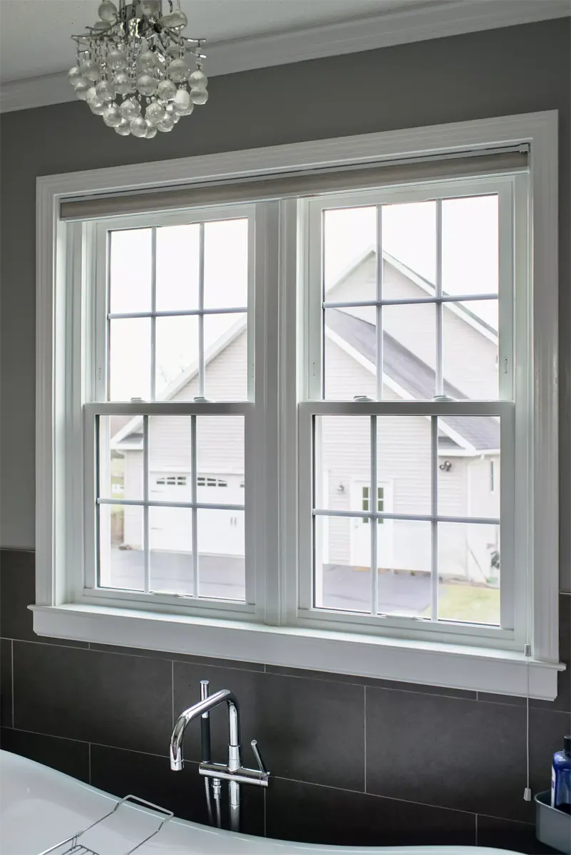OKNA Enviro Star twin double hung window full colonial grids Seven Sun CT