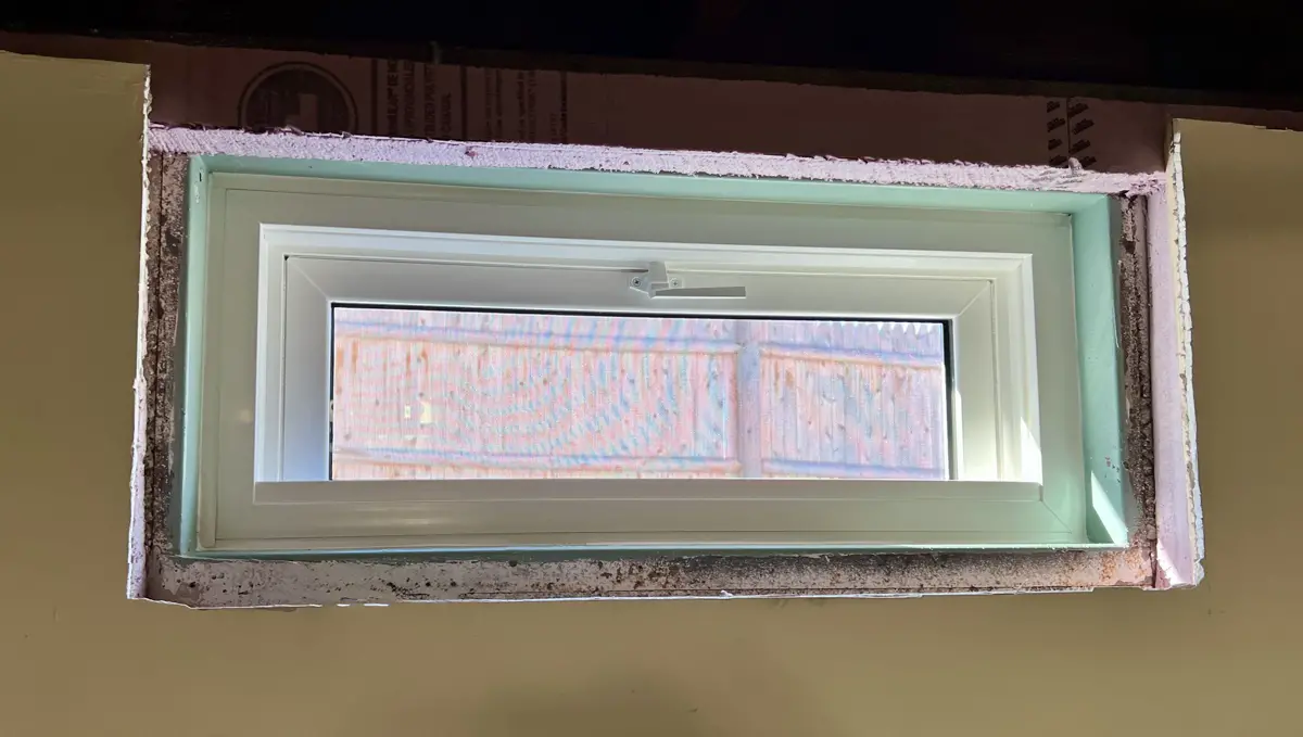 OKNA Basement Hopper Insul-Tec 500 White Basement Window - Seven-Sun CT