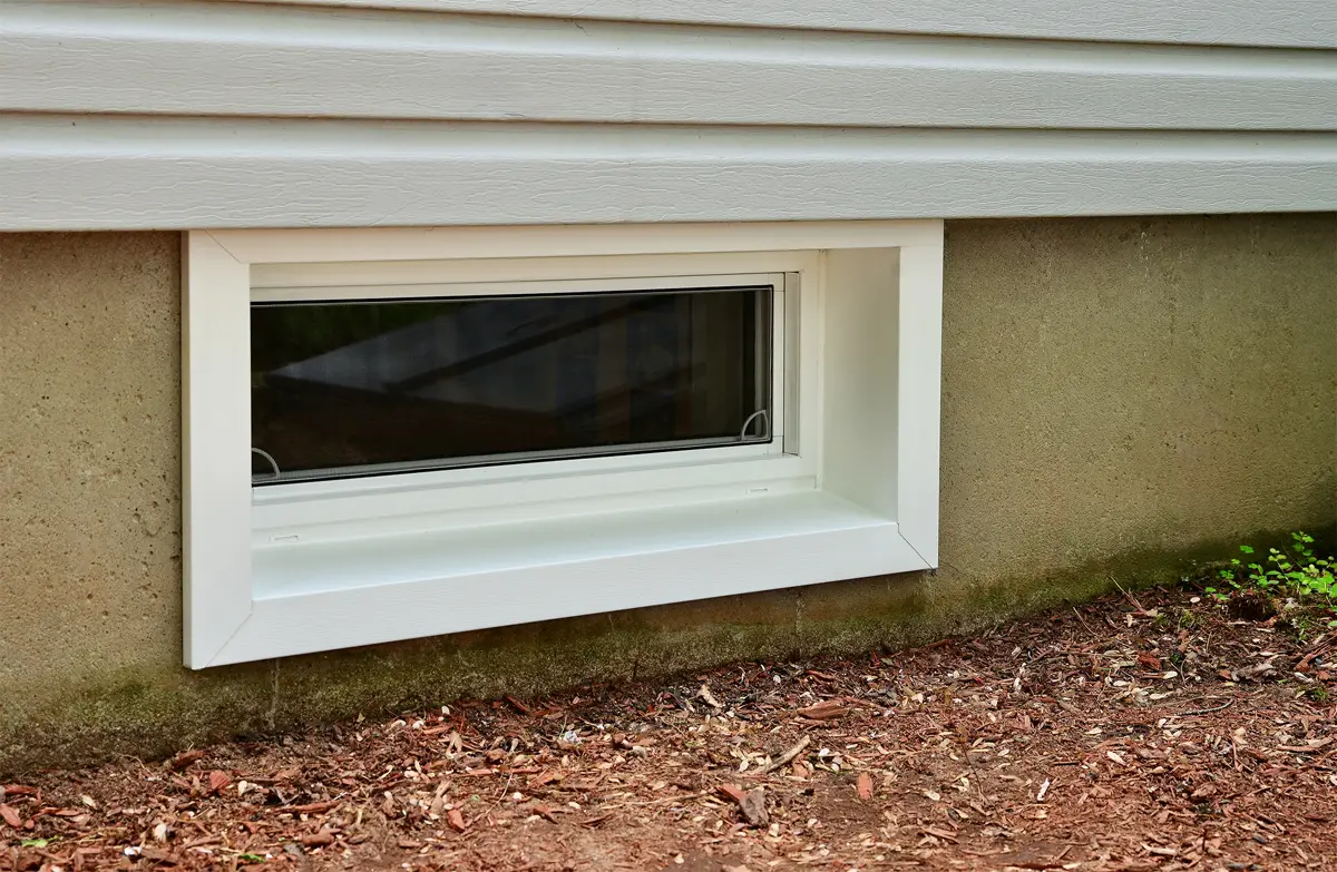 OKNA Basement Hopper Insul-Tec 500 White Basement Window - Seven-Sun CT