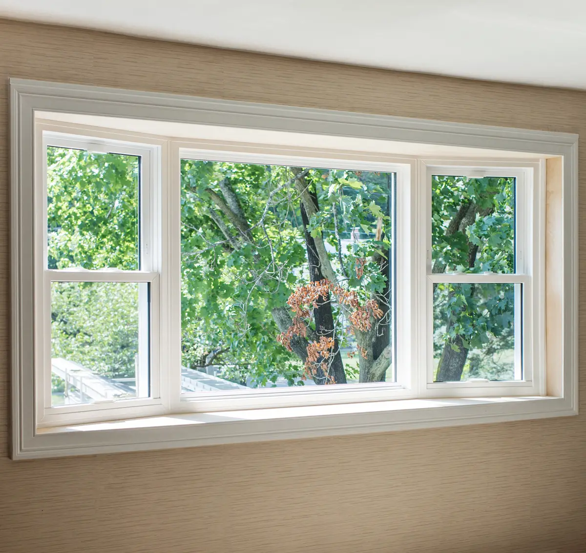 OKNA Enviro Star 800 Series DeLuxe Bay with Double-Hungs Windows Seven Sun CT