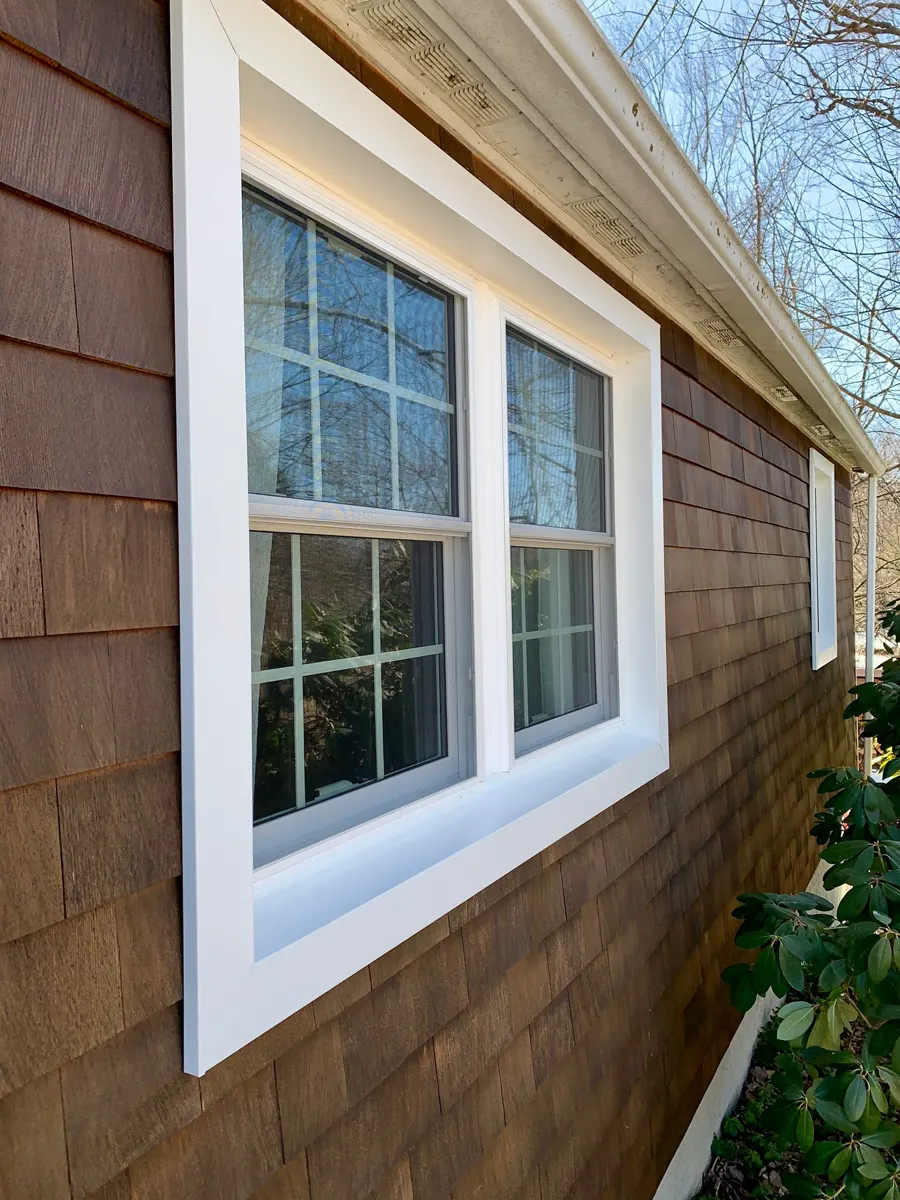OKNA 800 Double Hung Window and Exterior Trim Detail Portland CT