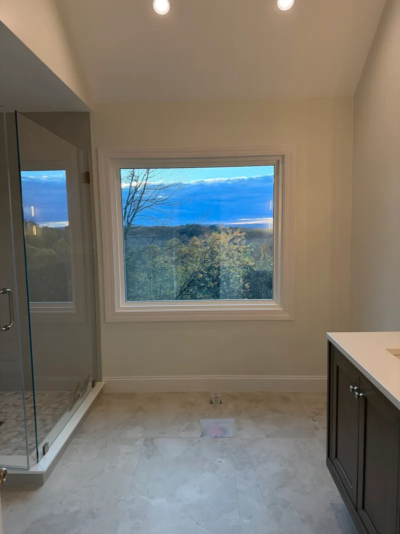 Bathroom window - picture window - Okna - Sandy Hook CT