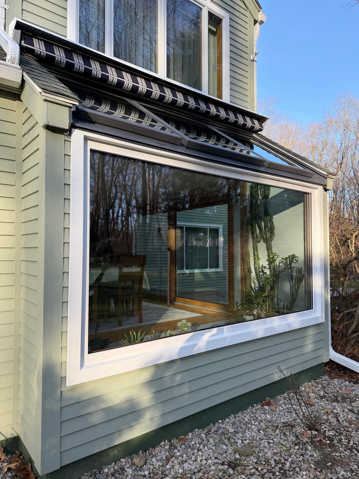 Dining room window - large pciture window - exterior storrs - Mansfield CT