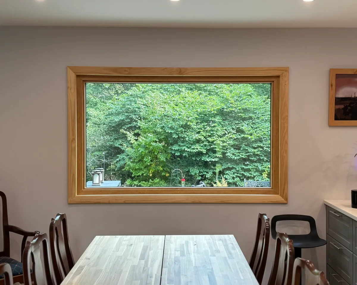 Dining room window - large-picture window - oak - Stamford CT