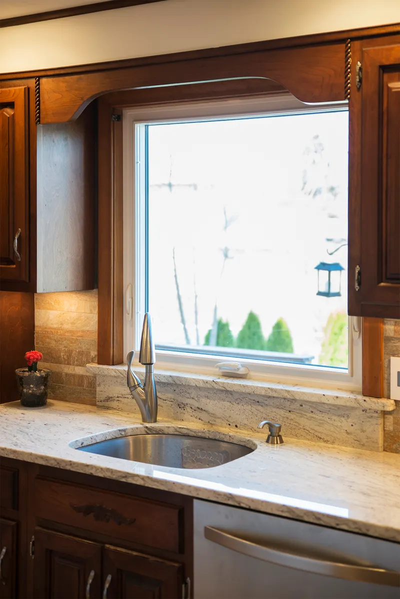 Kitchen window over sink - casement window - Okna-CT
