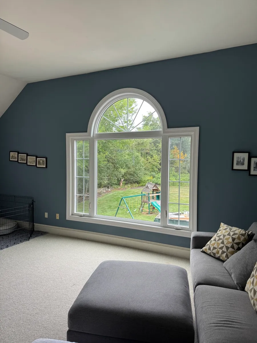 Living room window - casement picture, half circle, special shape window - Okna - Sandy Hook CT