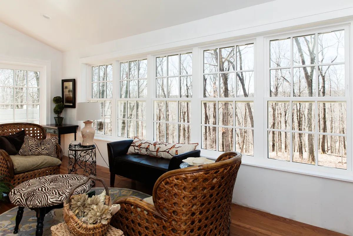 Living room window - double-hung side-by-side windows - Okna - CT