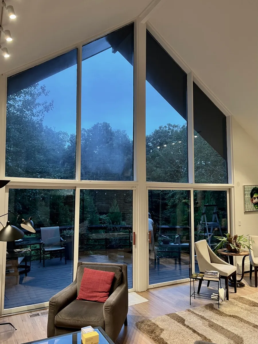 Living room window - special shape windows - Weston CT